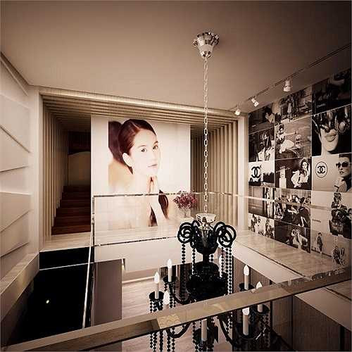 Những vật dụng trong trung tâm thời trang, chăm sóc sắc đẹp đều xa xỉ, cao cấp.