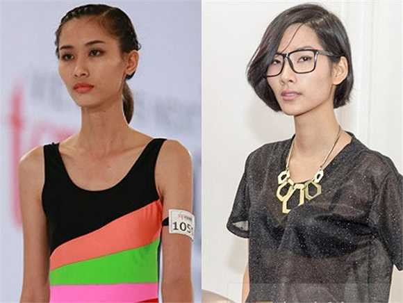 Nguyễn Thị Hằng - thí sinh của Vietnam’s Next Top Model 2013 giống Hoàng Thùy ở thân hình mỏng và khuôn mặt góc cạnh.