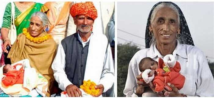 Sau khi chờ đợi hơn 40 năm cho đứa con đầu lòng, bà Rajo Devi Lohan (Ấn Độ) đã sinh con trai vào tháng 11/2008 ở tuổi 70. Bà có kế hoạch cho con bú mẹ ít nhất ba năm.