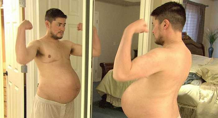 Thực chất, anh là phụ nữ nhưng đã trải qua phẫu thuật chuyển đổi giới tính. Anh đã kết hôn nhưng vợ anh không thể mang bầu nên Thomas tình nguyện thụ thai nhân tạo vì vẫn còn bộ phận sinh dục của đàn bà. 