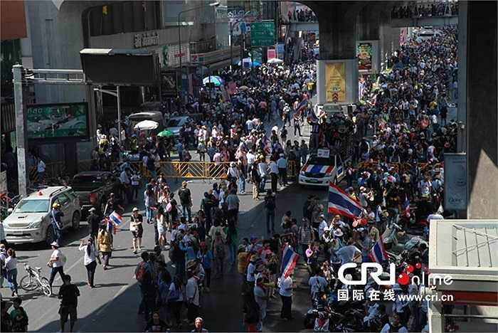 Toàn cảnh biểu tình phong tỏa Bangkok hôm 13/1