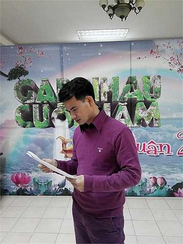 Xuân Bắc miệt mài tập luyện Táo quân 2014.