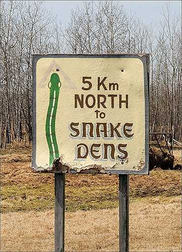 Biển báo đến địa điểm bảo tồn rắn