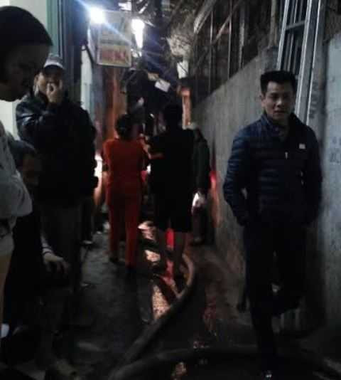 Ngôi nhà xảy ra hỏa hoạn nằm trong ngõ sâu