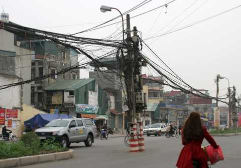 cột-điện, phố-tân-mai, điện-lực-tân-mai, quận-hoàng-mai, đô-thị-mới, đô-thị-đền-lừ