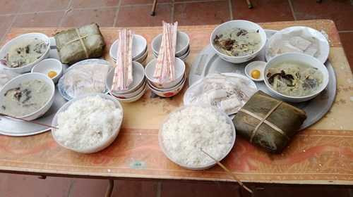 cận cảnh mâm cỗ