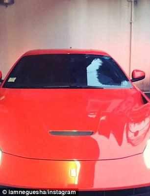 Speedy: The Ferrari is one of the fastest cars in Balotelli's collection and can reach 0-62mph in 3.1 seconds