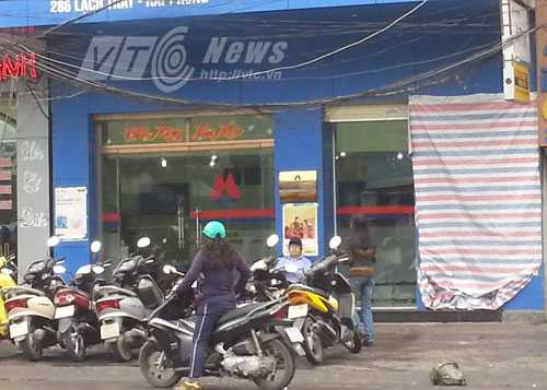 Cây ATM, bị đốt cháy, Ngân hàng Nhà nước, Chi nhánh Hải Phòng