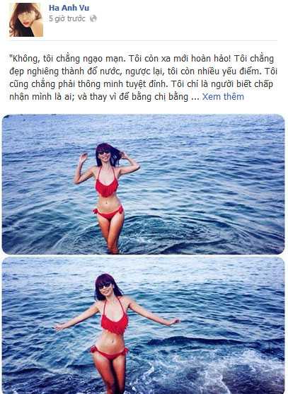 Hà Anh: Tôi không chỉnh sửa cho bằng chị bằng em