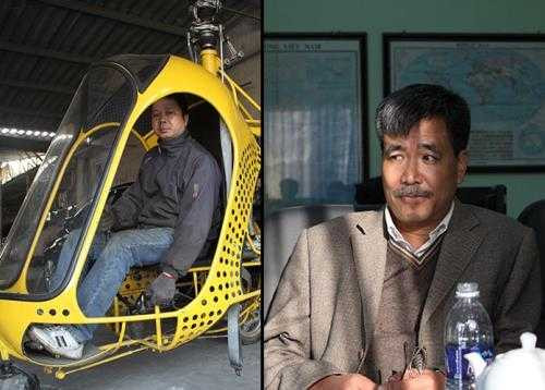 Người chế tạo trực thăng (ảnh trái) và người chế tạo tàu ngầm (ảnh phải)