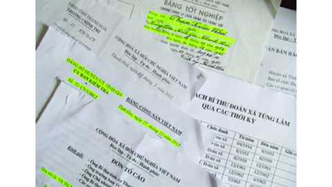 Cơ cấu chức vụ cho cán bộ khai man, xài bằng giả