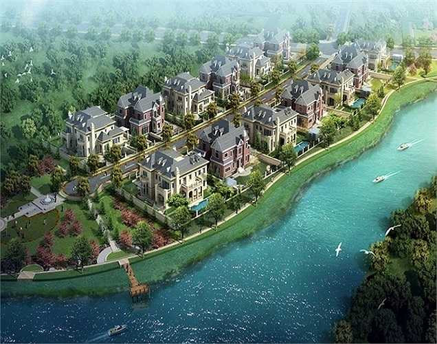 Và mô hình biệt thự hàng triệu đô đó đã được Rose Valley Mê Linh - Hà Nội 'bắt chước' với khu biệt thự vườn theo phong cách Anh, Pháp, Ý... (Ảnh chụp phối cảnh dự án).