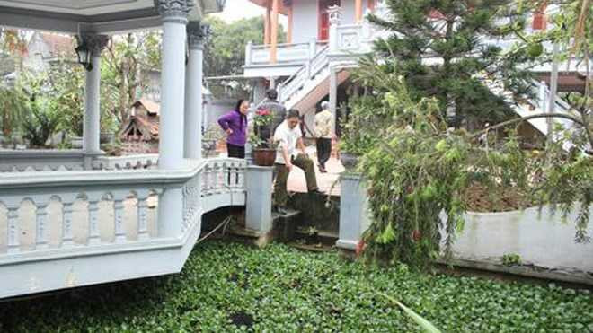 Hiện trường vụ 2 cháu nhỏ bị đuối nước.