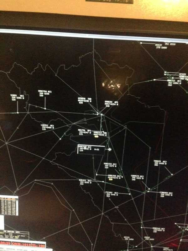 Màn hình rada của ACC Hà Nội vào giờ cao điểm