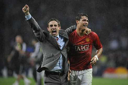 Gary Neville Cristiano Ronaldo Man Utd