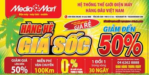 Bùng nổ “Hàng hè giá sốc” tại Media Mart