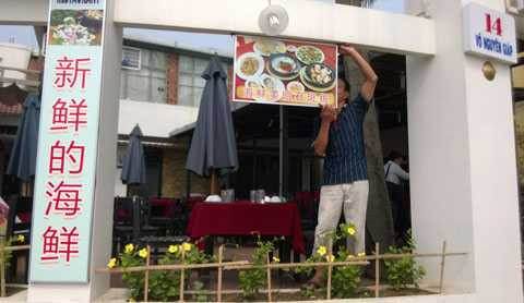 Đà nẵng, Bí thư Thành Ủy, Trần Thọ, xử lý, bảng hiệu, nhà hàng, tiếng Trung Quốc