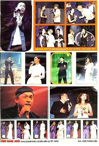 Lam Trường cùng Kim Nam Joo trong 'Sắc màu đêm Sài Gòn' 2006.