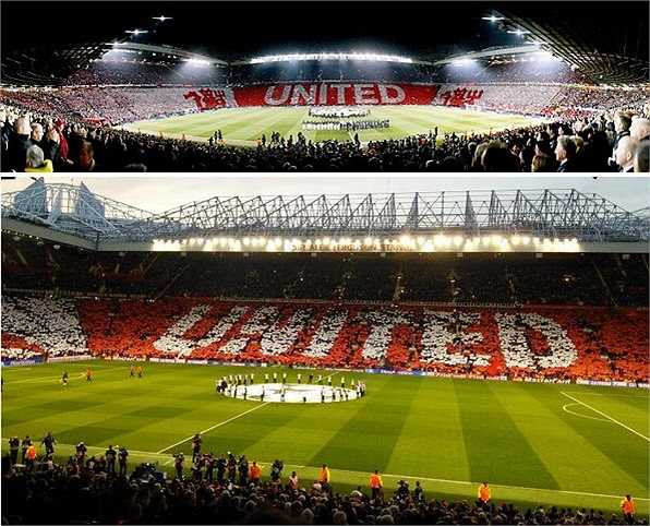 Cũng xung quanh trận đấu giữa Man Utd và Bayern, trang chủ trên Facebook của Quỷ đỏ liên tục cho đăng những tấm hình đẹp lung linh về không khí cuống nhiệt tại sân Old Trafford