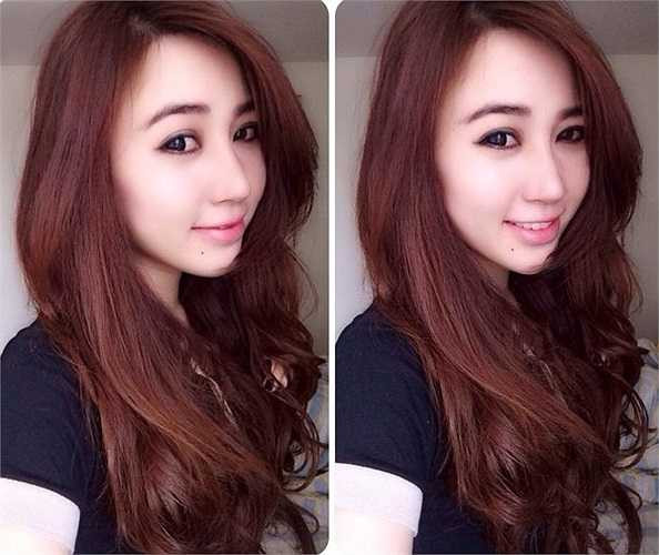 Cô giáo trẻ này sở hữu đôi mắt biết cười, gương mặt trái xoan, các đường nét hài hòa và làn da trắng không tì vết