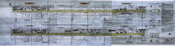 Bản vẽ kỹ thuật phóng tuyến trước (dưới) và sau khi điều chỉnh