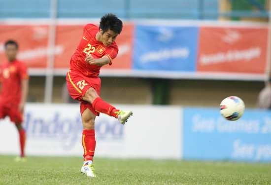 Hoàng Văn Bình trong màu áo U23 VN