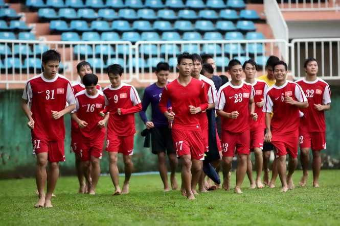 U19 Việt Nam miệt mài tập luyện