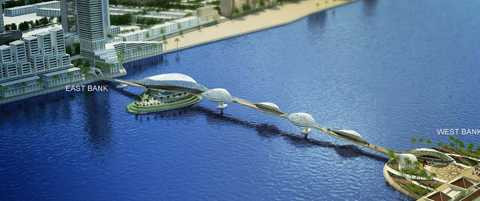 Đà Nẵng, cầu đi bộ, vỏ sò, bắc qua sông Hàn, triệu USD