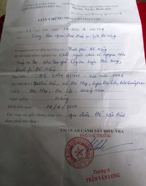 nghi phạm, treo cổ, bức cung, phòng giam, công an, Đà Nẵng