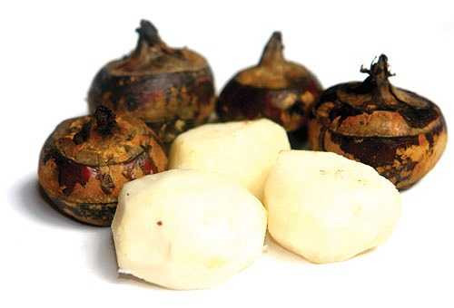 Củ năng: Ép củ năng, lấy nước dùng làm thuốc hạ nhiệt, trừ ho, tiêu đàm, rất tốt cho trẻ em bị sởi sốt cao, ho, khát nước, người bứt rứt.