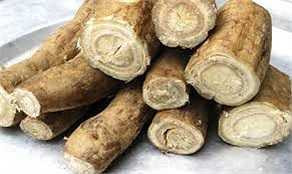 Củ sắn dây: Củ sắn dây có vị ngọt, mát, tính bình, đi vào kinh tì, vị, phế, bàng quang, có tác dụng thúc sởi mọc, tán phong, thanh nhiệt. 