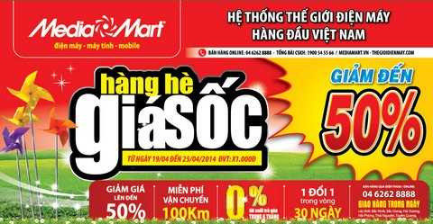 Điện máy đua nhau giảm giá sốc hàng hè