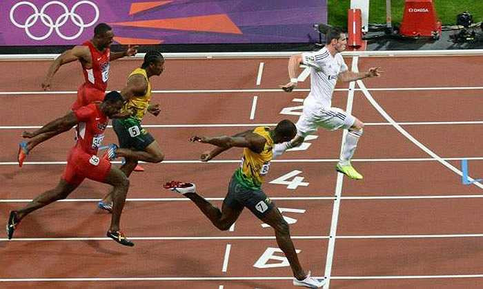 Tốc độ của Gareth Bale khiến 'tia chớp' Usain Bolt phải kinh ngạc