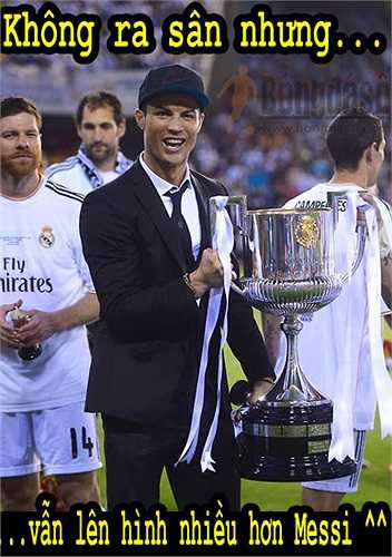 Ronaldo vẫn biết cách tỏa sáng dù không ra sân