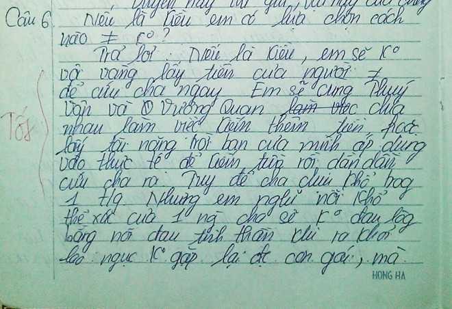 Bài làm của Nguyễn Thị Hồng Yến.