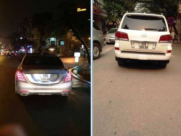 Hà Nội: Truy tìm hai xe sang cùng mang biển số ‘độc’