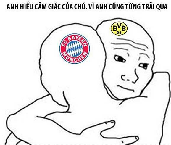 Dortmund rất thông cảm với thất bại của Bayern đêm qua
