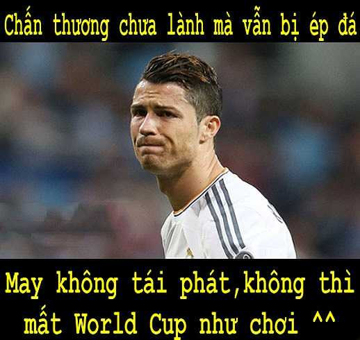 Ronaldo may mắn đã không bị chấn thương
