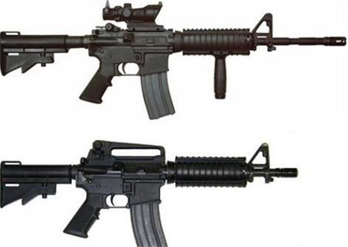 Các phiên bản của súng trường M4A1. 