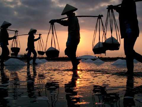 cánh đồng muối, Hòn Khói, Khánh Hòa, 