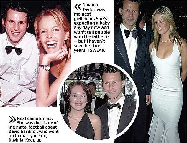 Ngoài những cuộc tình kể trên, Giggs còn không khai những mối tình với Davina Taylor, Emma Garener và Caroline Stanbury