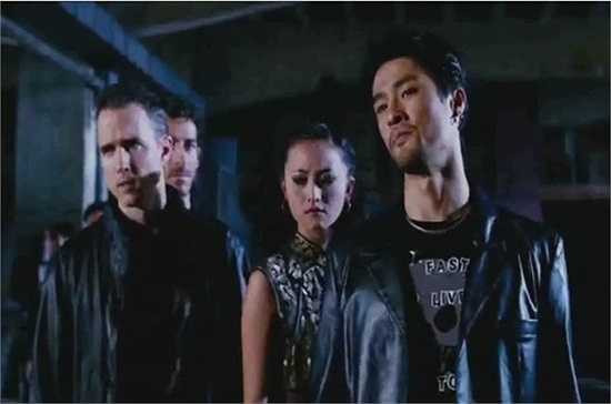 Trong thời gian sinh sống và hoạt động nghệ thuật tại Mỹ, Johnny Trí Nguyễn được biết đến là một diễn viên đóng thế trong các bộ phim hành động nổi tiếng của Hollywood. Năm 2005, anh được mời tham gia diễn xuất trong bộ phim 'Tom Yum Goong' của điện ảnh Thái Lan. 