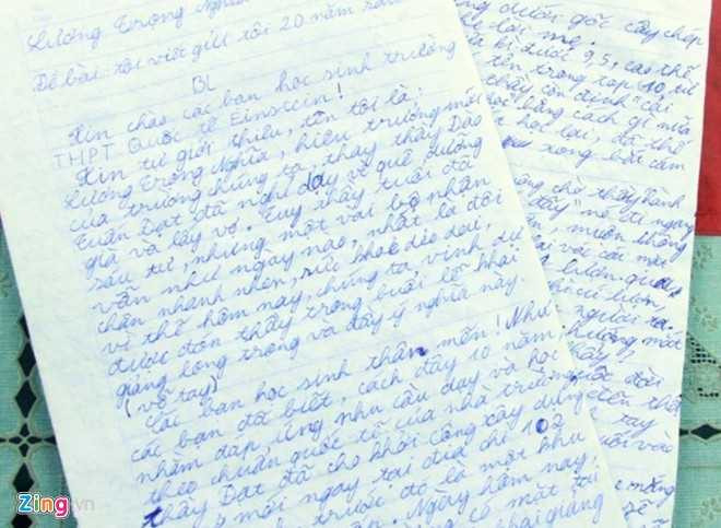 Bài văn tưởng tượng 20 năm sau của Lương Trọng Nghĩa.