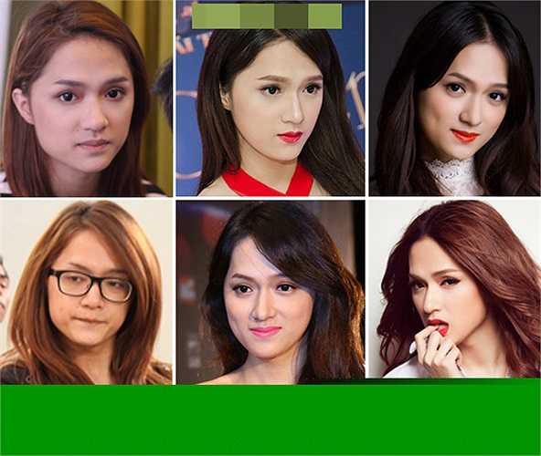 Sự thay đổi chóng mặt của Hương Giang Idol khi được dùng các công nghệ làm đẹp khác nhau. 