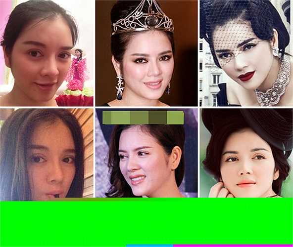 Lý Nhã Kỳ cũng từng bị nghi ngờ đi độn cằm, gọt mặt. Nhưng thực tế đó là do cô trang điểm và photoshop cho khuôn mặt được thon gọn lại.