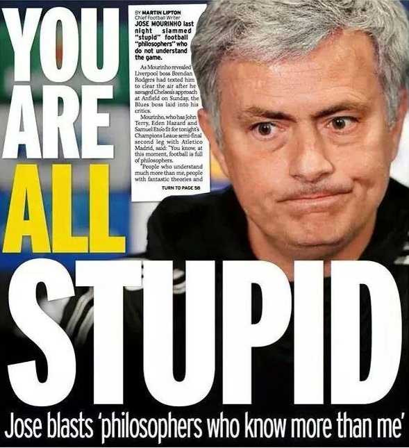 Mourinho chửi tất cả