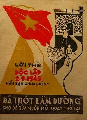 'Lời thề độc lập' luôn được nhắc tới để kêu gọi lòng ái quốc của những binh lính người Việt này. 
