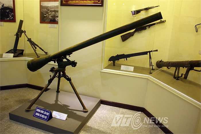 Súng DKZ 75mm của chiến sĩ Tiểu đoàn 103, Trung đoàn 200, Đại đoàn 312 sử dụng trong trận đánh chiếm cử điểm đồi D tháng 4/1954.