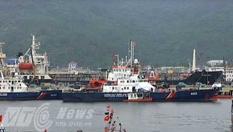 tàu cảnh sát biển, bị đâm, tàu Trung Quốc, vào bờ, sửa chữa, Đà Nẵng