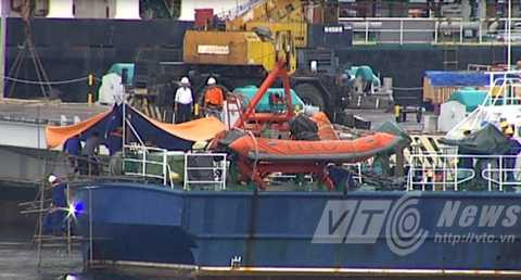 tàu cảnh sát biển, bị đâm, tàu Trung Quốc, vào bờ, sửa chữa, Đà Nẵng